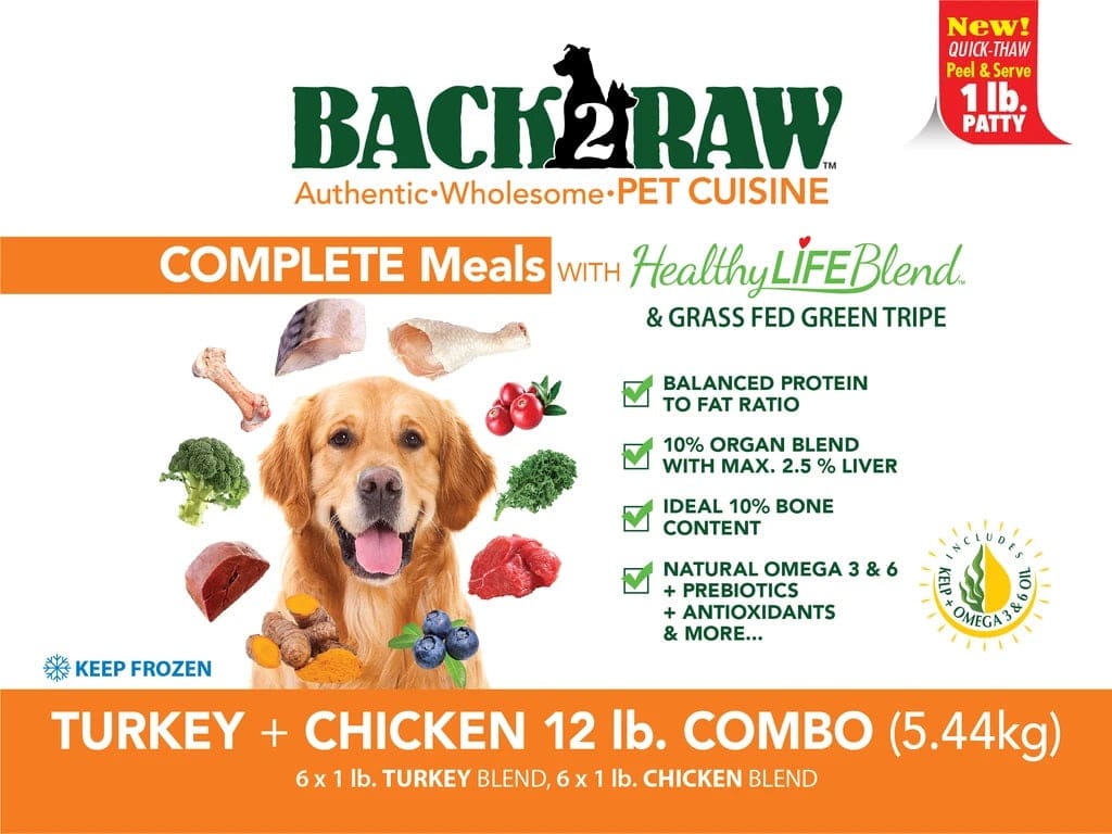 Back2Raw - Complete Turkey Blend / Chicken Blend - 12 lbs