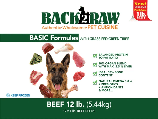 Back2Raw - Basic Beef Recipe - 12 lbs