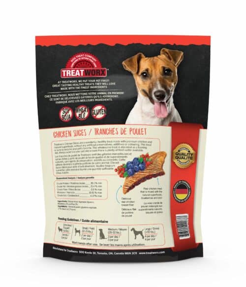 Treatworx Chicken Slices Jack Russell Guaranteed Analysis