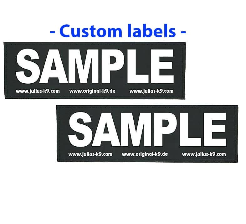 Julius K9 - Custom Labels and Patches