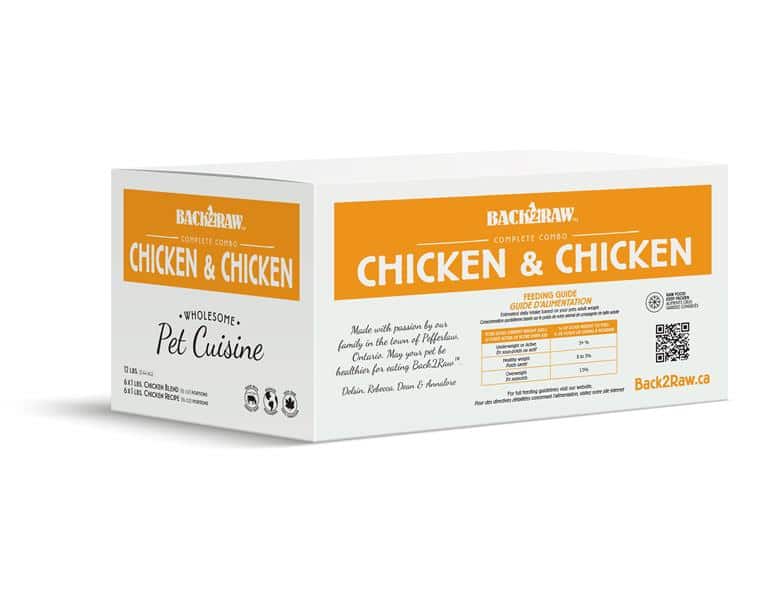 Back2Raw - Complete Chicken Blend / Chicken Recipe Combo - 12 lbs