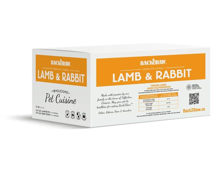 Back2Raw - Complete Lamb Recipe / Rabbit Blend - 12 lbs
