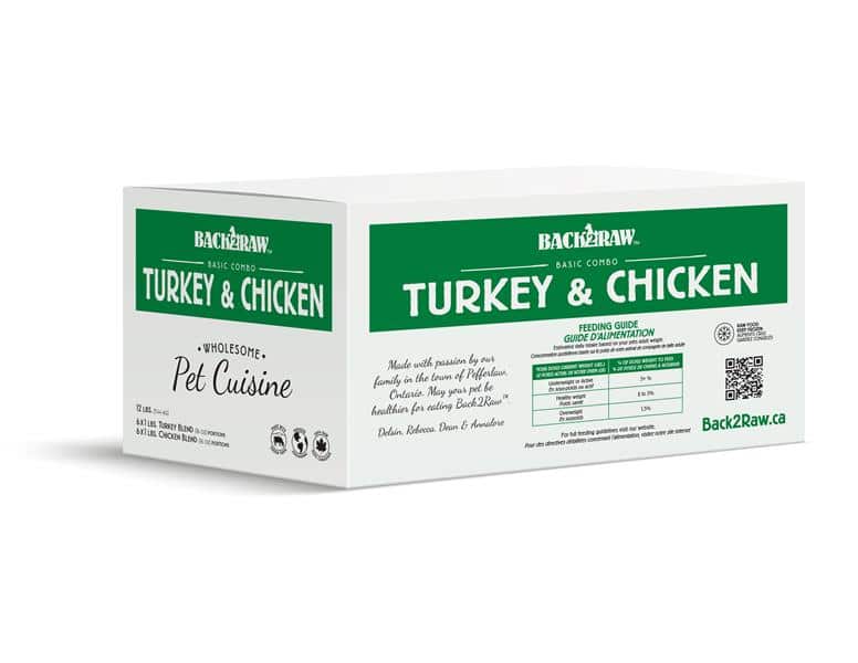 Back2Raw - Basic Turkey Blend / Chicken Blend - 12 lbs