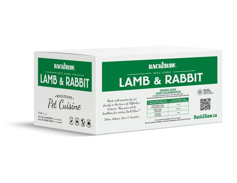 Back2Raw - Basic Lamb Recipe / Rabbit Blend - 12 lbs
