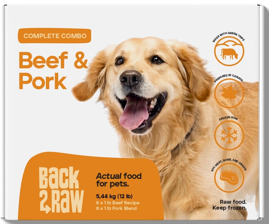 Back2Raw - Complete Beef Recipe / Pork Blend Combo- 12 lbs