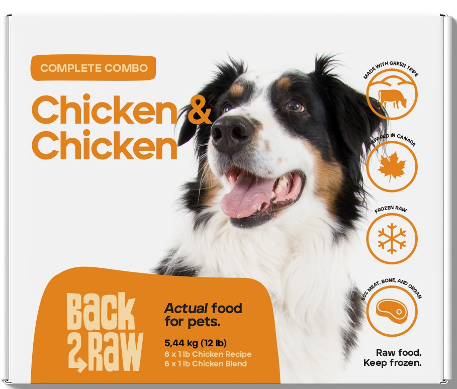 Back2Raw - Complete Chicken Blend / Chicken Recipe Combo - 12 lbs